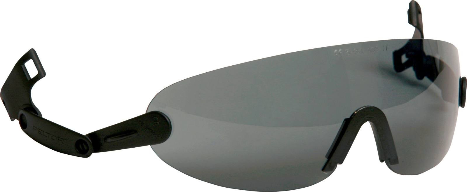Lunettes de protection intégrables 3M pour casque de sécurité, gris, V9G