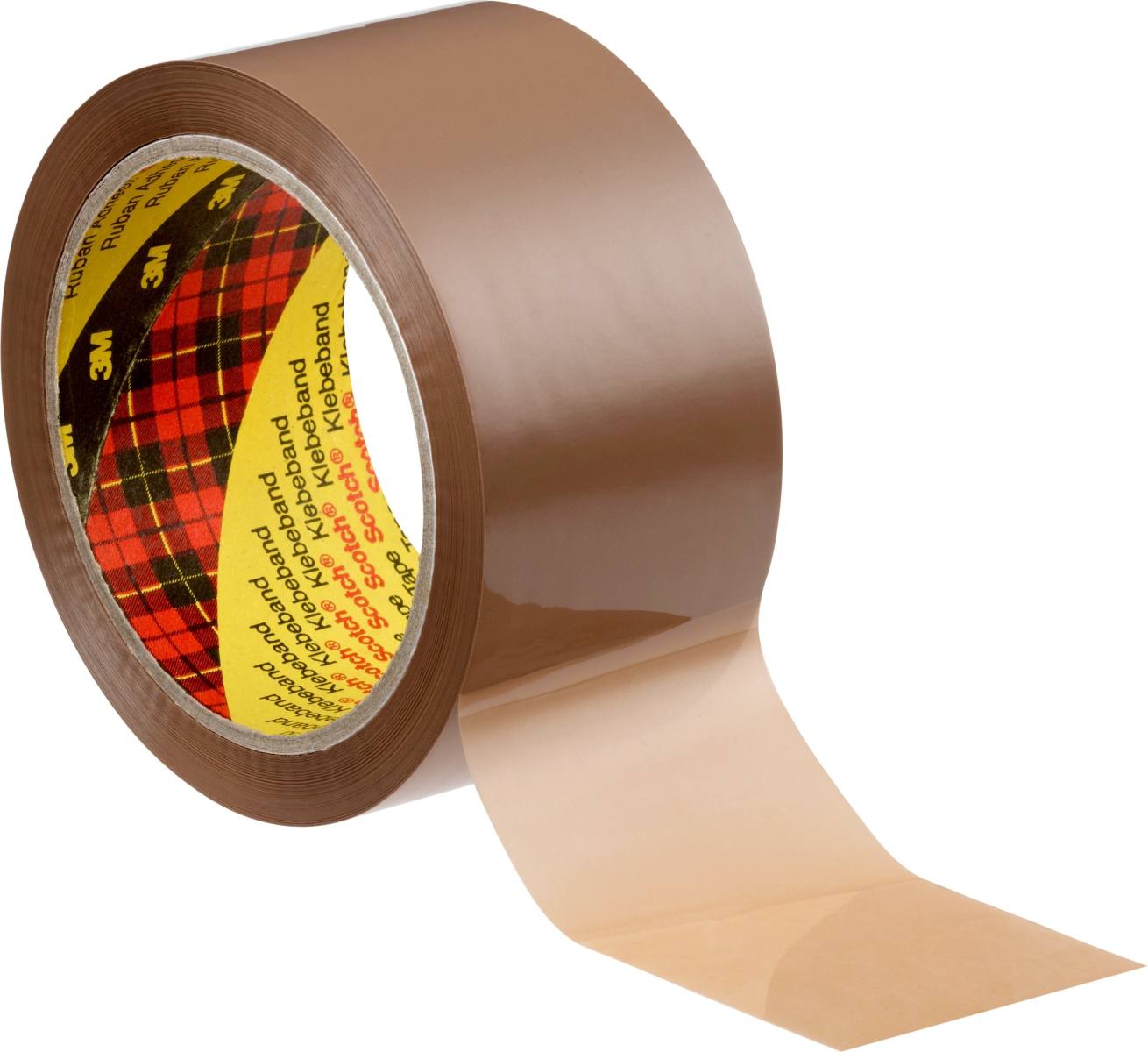 3M Scotch ruban adhésif d'emballage 371, brun, 38 mm x 66 m, 0,048 mm