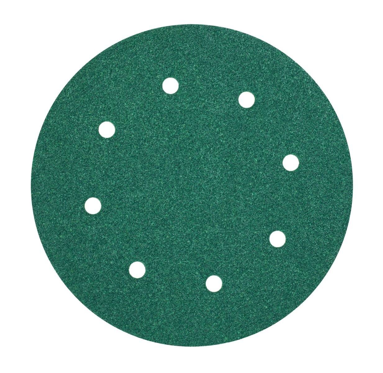 3M Hookit hook and loop adhesive disk 245, 200 mm, P80, 8 holes, 125 pieces / box