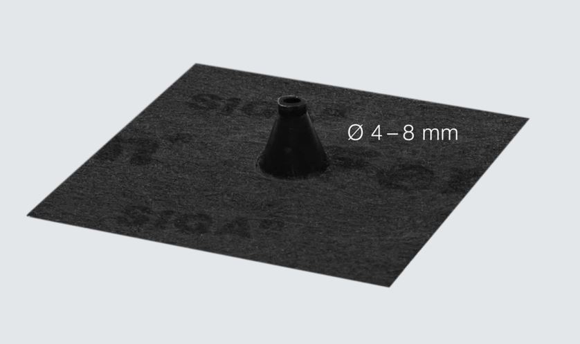 SIGA Fentrim Manschette schwarz Durchmesser 4-8mm