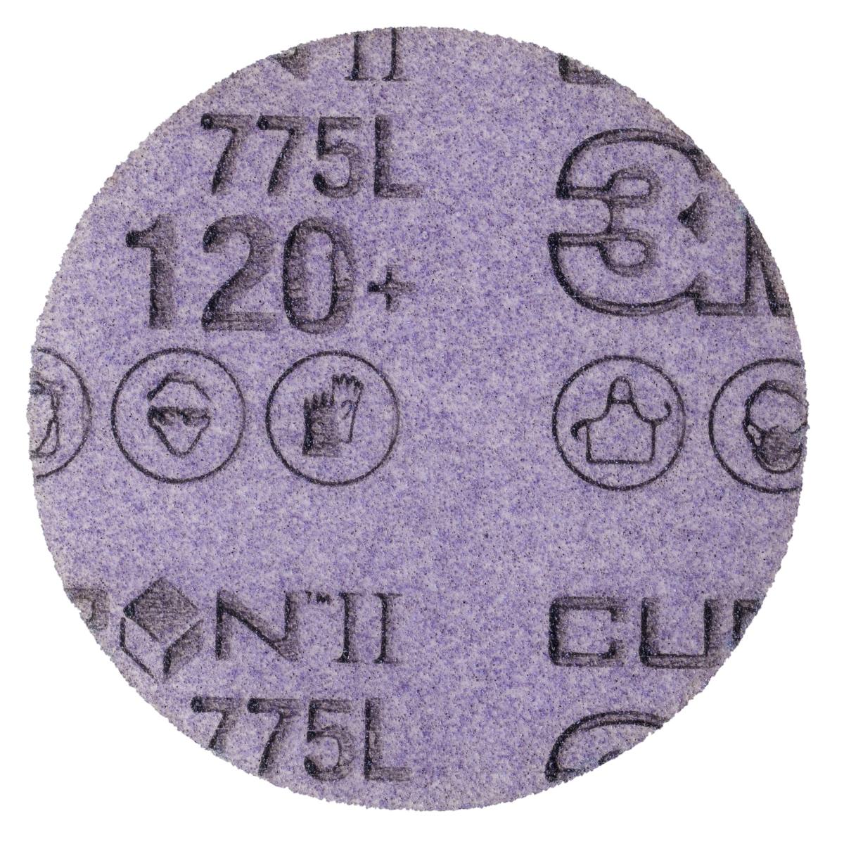 3M Cubitron II Hookit Disque pour film 775L, 75 mm, 120 , non perforé