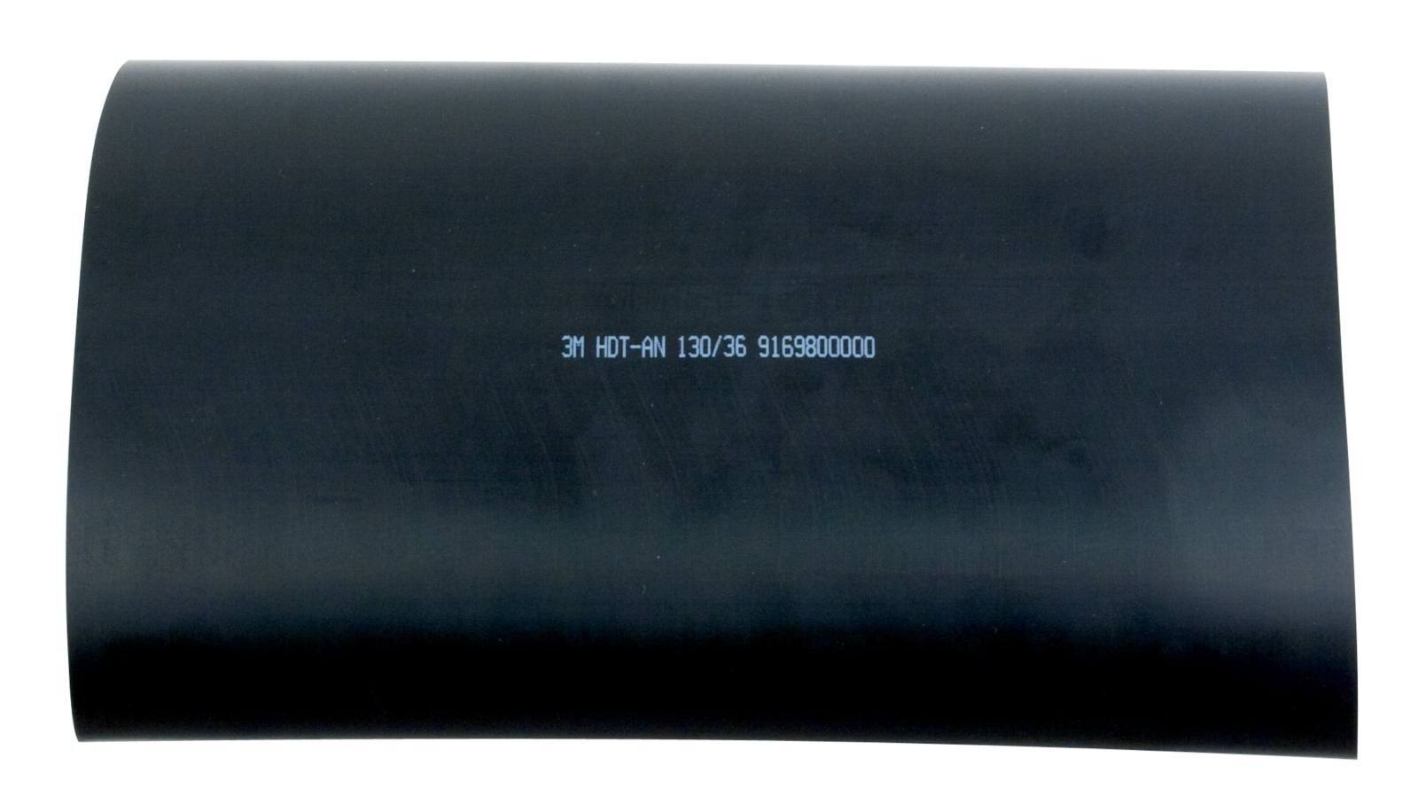 3M HDT-AN Dikwandige krimpkous met lijm, zwart, 130/36 mm, 1 m