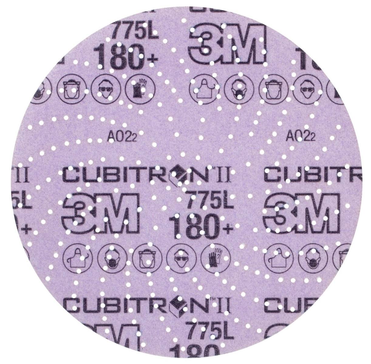 3M Cubitron II Hookit Disque pour film 775L, 150 mm, 180 , multihole #739401