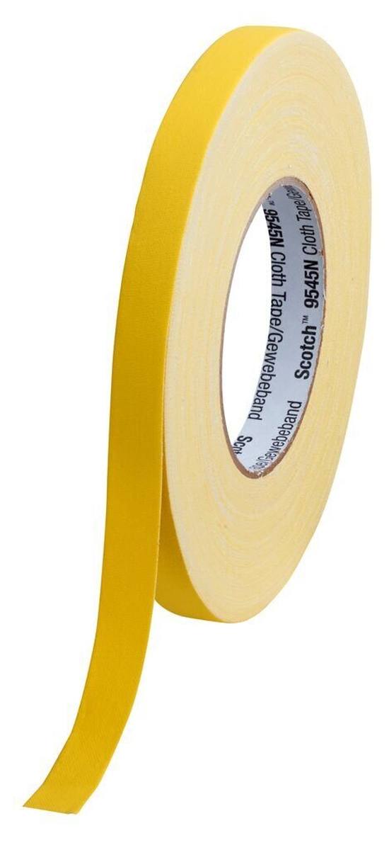 3M Scotch 9545N Geïmpregneerde weefsel tape, geel, 15 mm x 50 m, 0,3 mm