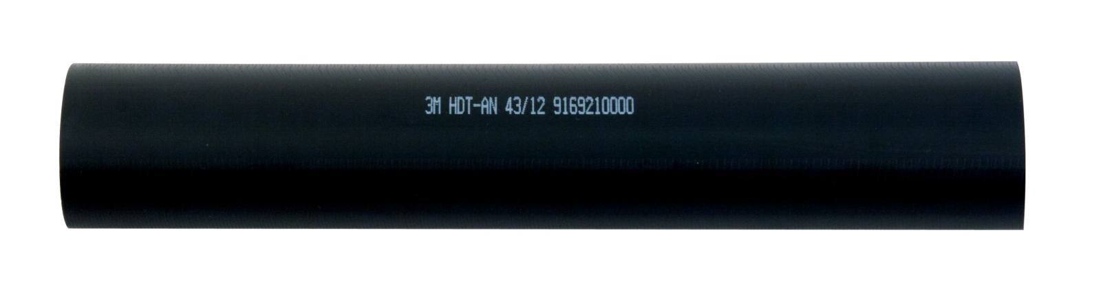 3M HDT-AN Dikwandige krimpkous met lijm, zwart, 43/12 mm, 1 m
