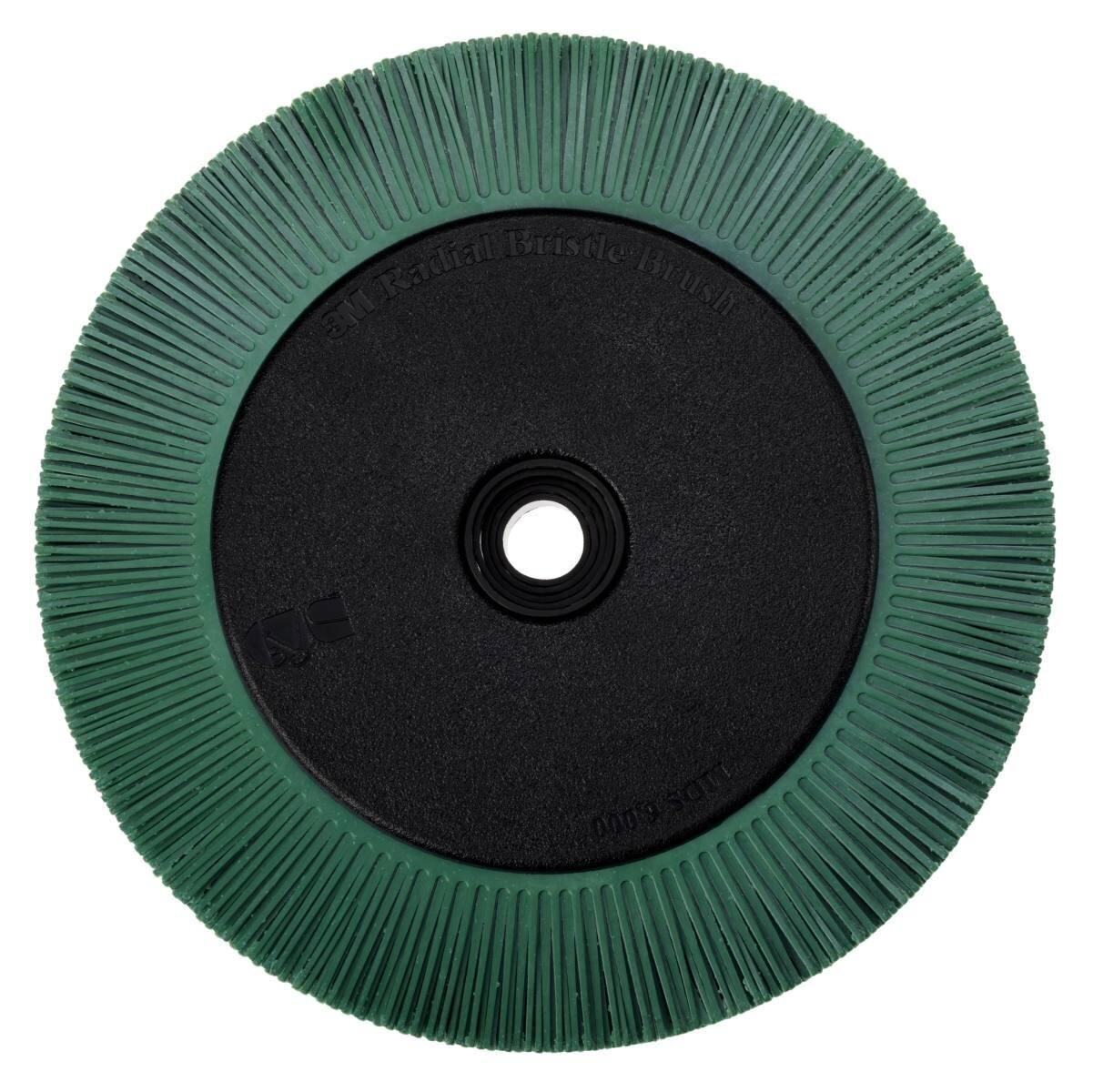 3M Scotch-Brite Radial Bristle Disc BB-ZB avec bride, vert, 203,2 mm, P50, type S #33081