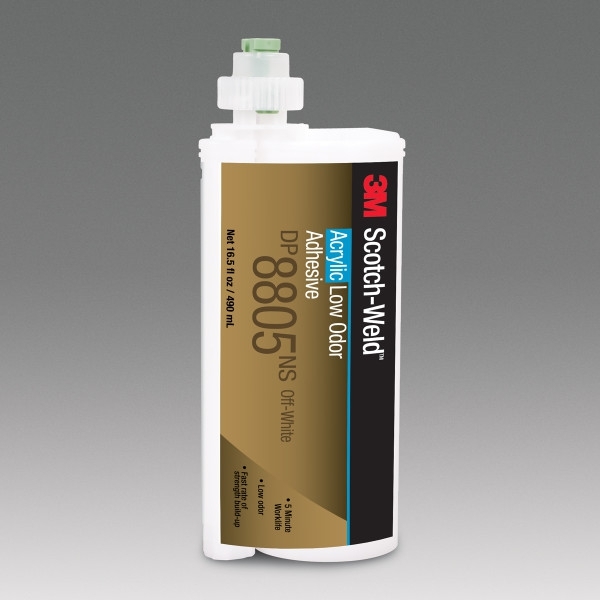 3M Scotch-Weld 2-komponentno gradbeno lepilo na akrilni osnovi za sistem EPX DP 8805 NS, zeleno, 490 ml