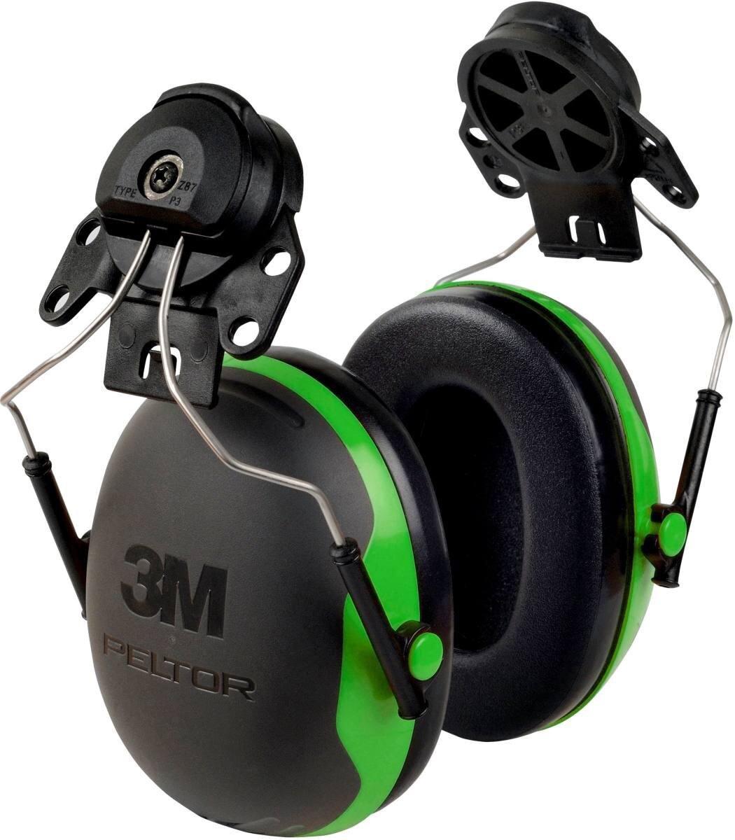 3M Peltor casque antibruit, X1P3E fixation sur casque, vert, SNR = 26 dB avec adaptateur de casque P3E (pour tous les casques 3M, sauf G2000)