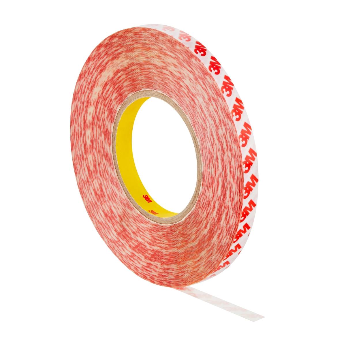 3M Double-sided adhesive tape with polyester backing GPT-020F, transparent, 6 mm x 50 m, 0.202 mm