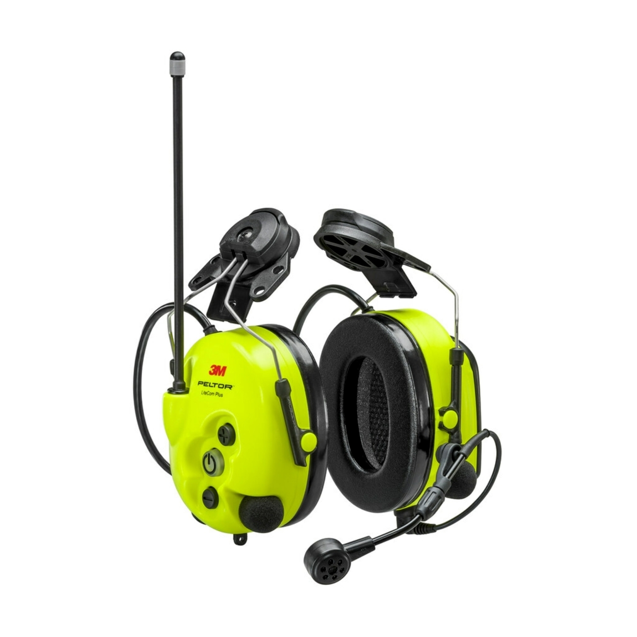 3M PELTOR LiteCom Plus Cuffia PMR446 MHz, MT73H7P3E4410EU, analogica, montaggio su casco, neon